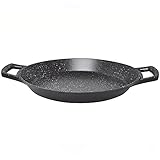 Aluguss Paellapfanne Pfanne Paella Induktion Silikongriffe Bratpfanne Pfanne (36 cm)