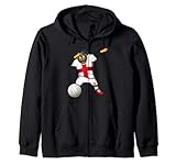 Dabbing Rottweiler England Trikot English Volleyball Fans Kapuzenjack