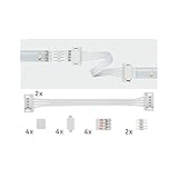 Paulmann 70918 Stripe YourLED Universal Connector 2er Pack max. 60 Watt Strip Weiß Lichtband Kunststoff L