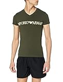 Emporio Armani Underwear Mens Megalogo T-Shirt, Military, L