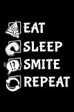 Running Log Book - Eat Sleep Smite Repeat Funny Retro Vintage Roleplaying Gamer Funny: Smite, Daily and Weekly Run Planner to Improve Your Runs, ... Day By Day Log For Runner & Jogger,Ag