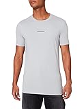 Calvin Klein Jeans Herren Micro Branding Essential SS Tee T-Shirt, Grau (Marble Grey), XXL