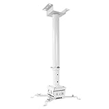 beamer ständer Universalprojektor Deckenhalterung oder Wandhalterung Halterung für die meisten Projektoren + -15 ° Neigung - 360 ° drehbar - höhenverstellbar multifunktionaler b