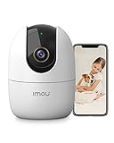Imou 4MP Überwachungskamera Innen, WLAN Kamera Indoor, Intelligent Verfolgen mit Sirene, Zwei Wege Audio, KI-Personenerkennung, 360 Grad Schwenkbare, Kompatibel mit Alexa, 2,4G