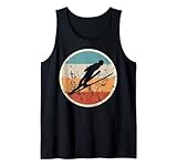 Skispringer Skispringen Vintage Retro Tank Top