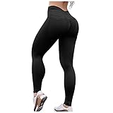 BIBOKAOKE Sport Leggings Damen Yogahose Hohe Taille Sporthose Fitnesshose Leggins Sommer Activewear Strumpfhosen Stretch Leggings Blickdicht Yoga Hosen Sweatpants Training