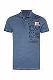 Camp David Herren Polo mit Label-Applikationen und Trikotkrag