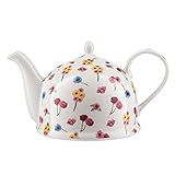 Jameson+ Tailor Iglu Teekanne Kaffeekanne 1,1l Porzellan Stielblume veg