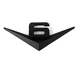 DJ Home Embleme Auto V6 V8 Logo Aufkleber Emblem Auto Abzeichen Aufkleber Für Mercedes BMW Audi Ford Fiesta Mustang Ranger Nissan Toyota Honda Car Styling Applikationen (Color Name : Black V6)