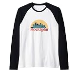 Stockholm Schweden Vintage Retro Cityscape Art City Skyline Rag