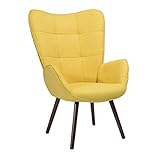 MEUBLE COSY Sessel Lehnstühle Vintager Retro Sessel Polstersessel Stoff Lounge Clubsessel F