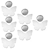 BESTonZON 6 Stücke Magnet Tischdeckenbeschwerer Magnetische Tischdeckenklammern mit Schmetterling Anhänger Edelstahl Tischdecke Anhänger Befestigen für Hochzeit Outdoor Garten Restaurant Dek