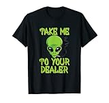 Alien Outfit Rauchtopf Joint Smoker Marihuana Poster Smoker T-S