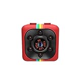 Mini Kamera – HD 1080 Outdoor Sport Aufnahme Kamera Lichtlos Nachtsicht Walkie Cam (Rot)