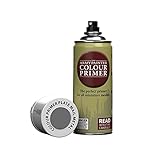 The Army Painter Colour Primer, Plate Mail Metal 400 ml Grundierung Spray, Primer Spray, Acryllack Spray für Fantasy Model Miniaturen Bemalen und Warhammer Fig