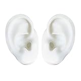 YAQINUO 1 Paar Weiche Silikon Simulation Menschliches Ohr Modell Silikon Flexible Otoplastik Ohr Displays Form für Akupunktur Schmuck