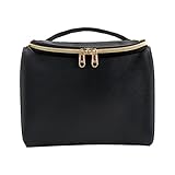 SM SunniMix Kulturbeutel Kosmetische Reisetasche, Oberschicht für Pinsel, Pinzette Separates F