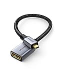 UGREEN Micro HDMI Adapter 4K 60Hz Micro HDMI auf HDMI Adapterkabel 3D 1080P Nylon Geflecht HDMI TyP D auf A Micro HDMI Kabel kompatibel mit Raspberry Pi4, Gopro, ODROID usw, 25