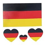 Obelunrp Nationalflagge Tattoo Aufkleber Fans Party European Football Cup Werbekleber Deutschland 100 Stücke Temporäre T