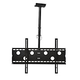 TradeMount Monitor Deckenhalterung ausziehbar von 57cm bis 80cm schwenkbar, 20° neigbar 360° drehbar für Hisense 32' H32MEC2150S