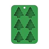 GMZS 2-Pack-Weihnachtsbaum Silikon-Antihaft-Formen, handgemachte Seifenformen Keks-Schokoladen-Eiswürfel-Tablett-DIY-Form, für Weihnachten M