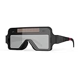 YESWELDER True Color Schweißbrille, solarbetrieben, automatische Verdunkelung, 2 Sensoren, Schweißerbrille für WIG MIG MM