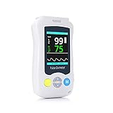 Joyfitness Pulsoximeter Tragbare Fingertip-Sättigungsmonitore OLED-Display Für Zu Hause, Genaues, Schnelles Spo2-Sauerstoffmessgerät Mit LED-Anzeige Für Erwachsene U
