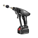 HZW 30bar 3000W Schnurlose Hochdruck-autowaschanlage Wiederaufladbare Autowaschpistole Elektrische Wasserpistole Schaumstoffmaschine Für Makita 18V Batterie-Schwarz 188vf 2pc 68000