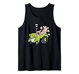 Kuh und Schwein im Traktor TShirt I Trecker Jungen Geschenk Tank Top