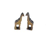 Giraffen Holz Ohrstecker Modeschmuck