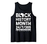 Black History Monat 24/7/365 Black Pride Vintage Design Tank Top