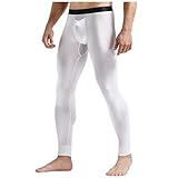 DOExert Herren Thermohose Long Johns Winter Warme Unterhose - Stretch Breathe Slim Hose Unterwäsche Strumpfhose Bottom Base Legging