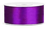 25 Meter Satinband Lila Breite 38mm Schleifenband Lila Satin Dekoband Lila Geschenkband Deko Band Lila Hochzeit Weihnachtsdeko Geschenkverpackung Geschenke Band L