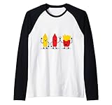 Senf Ketchup Pommes Frites Frites Friends High Five Funny Rag