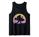 Bigfoot Goes Surfen Sasquatch Bigfoot Surfer Retro Sunset Tank Top