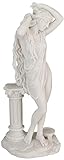 Design Toscano Aphrodite, griechische Göttin der Liebe, Kunstharzgebundene Marmorfigur, Maße: 11,5 x 9 x 28