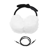 PETSOLA Mädchen Universal 3,5 Mm Jack Kopfhörer Headset Winter Ohrenschützer für Handy