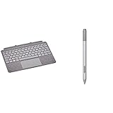 Microsoft Surface Go Signature Type Cover, Platin Grau (Deutsches Tastaturlayout;QWERTZ) & Surface Pen Platin G