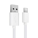 CELLONIC® USB Kabel 1m kompatibel mit Honor Magic Earbuds, Choice True Wireless, Earbuds 2 Lite TWS Headset/Kopfhörer Ladekabel USB C Type C auf USB A 3.1 Gen 1 Datenkabel 3A weiß PVC