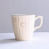 ZJN-JN Cup Keramik-Cup in Japan Exquisite Leben Afternoon Tea Kaffeetasse Gemalte Liebe-Herz-Frühstück Tasse Milch Paar-Becher Heimw