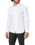 Seidensticker Herren Business Bügelfreies Hemd mit sehr schmalem Schnitt-X-Slim Fit-Langarm-Kent-Kragen, Weiß (Weiß 01), 41