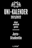 Studienplaner / Studienkalender / Uni-Kalender 2021 / 2022 für Jura-Studenten / Jura-Studentin: Din A6 [von Oktober 2021 bis Oktober 2022]