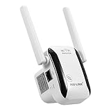 Staright WLAN-Signalverstärker Wireless Repeater 300M WLAN-Repeater WLAN-Range Extender mit Zwei Antennen für den Home Office EU-Steck