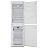 Hoover H-FRIDGE 300 BHBF172UKT integrierter 50/50 Frostfreier Kühlschrank mit Gefrierschrank mit Schiebetür-Befestigungsset – Weiß