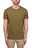 Tommy Jeans - Basic Herren T-Shirt mit Logo, grün, XL
