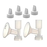 Maymom Maymom Ersatzflansch-Set für Ameda Purely Yours, Ultra Milchpumpe, Flansch 31 mm, mit Entenschnabeln, groß