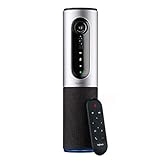 Logitech CONFERENCECAM CONNECT Videokonferenz-Webcam mit Freisprecheinrichtung, HD 1080p, 90° Blickfeld, 4-fach Zoom, Autofokus, USB-Anschluss & Bluetooth, Für 1-6 Personen, PC/Mac/ChromeOS - Schw