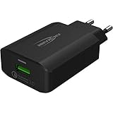 Ansmann USB Ladegerät 18W - mit Quick Charge 3.0 Charger USB Netzteil mit intelligenter Ladesteuerung für Smartphone, Tablet, G