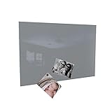 Colours-Manufaktur Magnettafel Magnetwand inkl. 4 Magnete (grau, 50 x 80 cm)