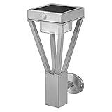 Aussenleuchte Aussenlampe mit Sensor LED Solar Wandleuchte in Edelstahl 6W 550lm mit Dämmerungssensor ENDURA IP44 Aluminium Garten Terrasse |